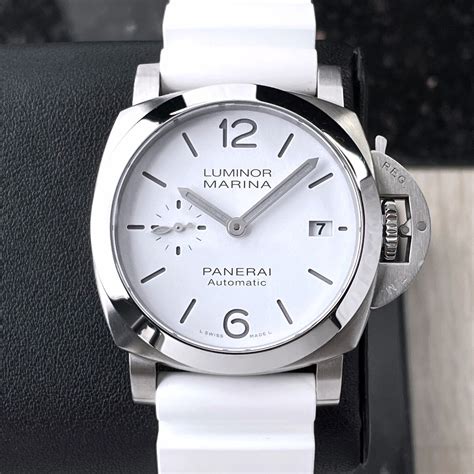 best white panerai dial rep|panerai luminor marina white dial.